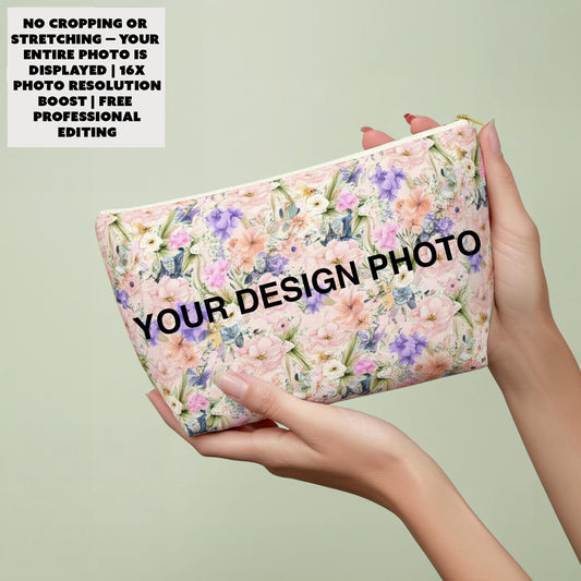 Custom Accessory Pouch, personalized purse, makeup bag - Sky High Gallery