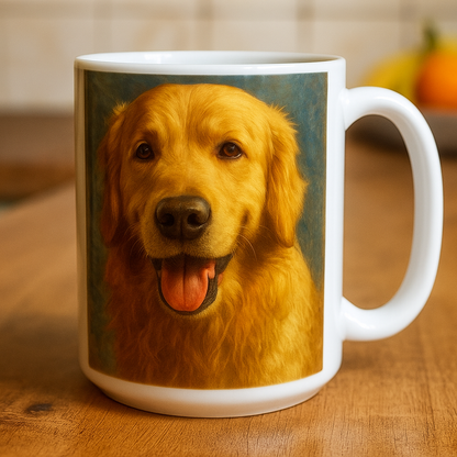 custom photo mug with text and image design