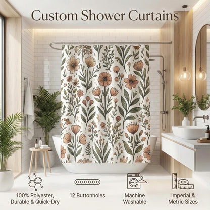 Custom Photo Shower Curtain – Personalized Waterproof Fabric from Your Picture