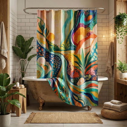 Custom Photo Shower Curtain – Personalized Waterproof Fabric from Your Picture