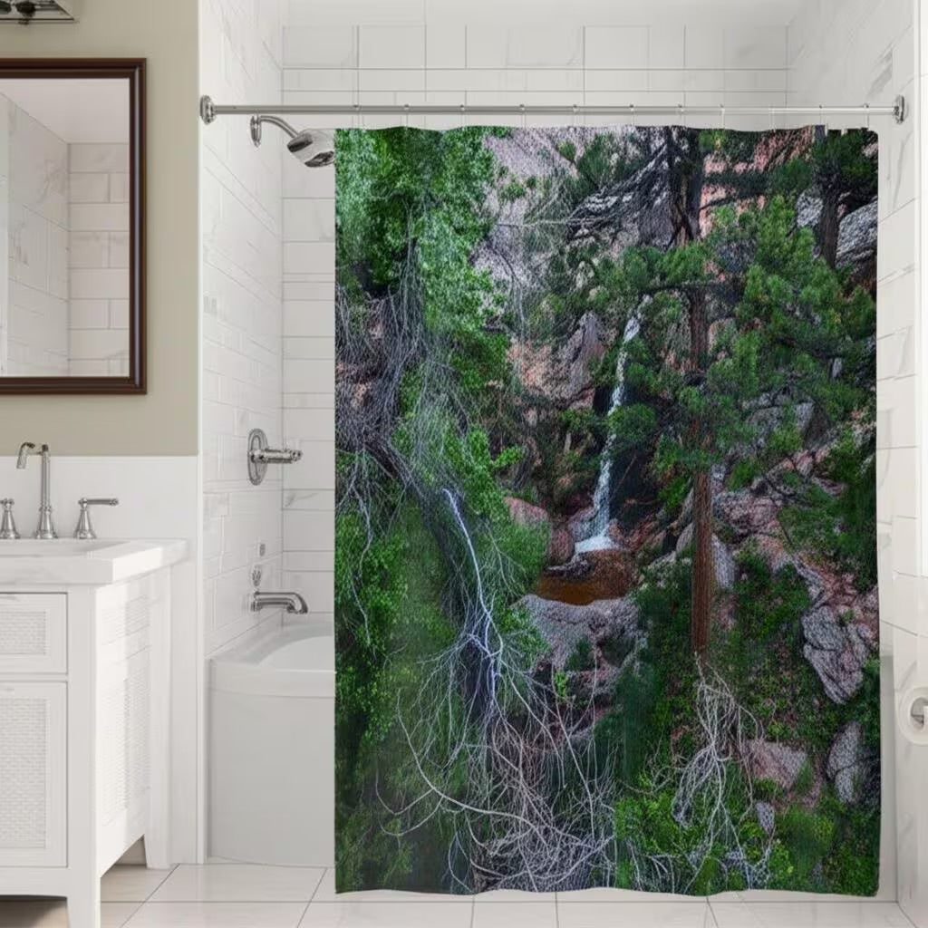 Custom Photo Shower Curtain – Personalized Waterproof Fabric from Your Picture