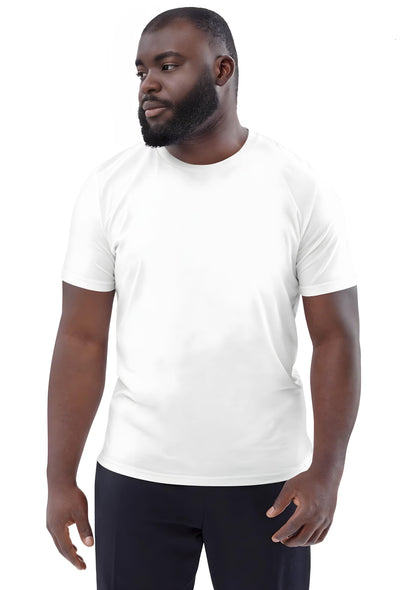 close-up of custom photo print on 100% cotton unisex t-shirt