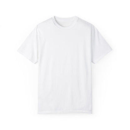 close-up of custom photo print on 100% cotton unisex t-shirt