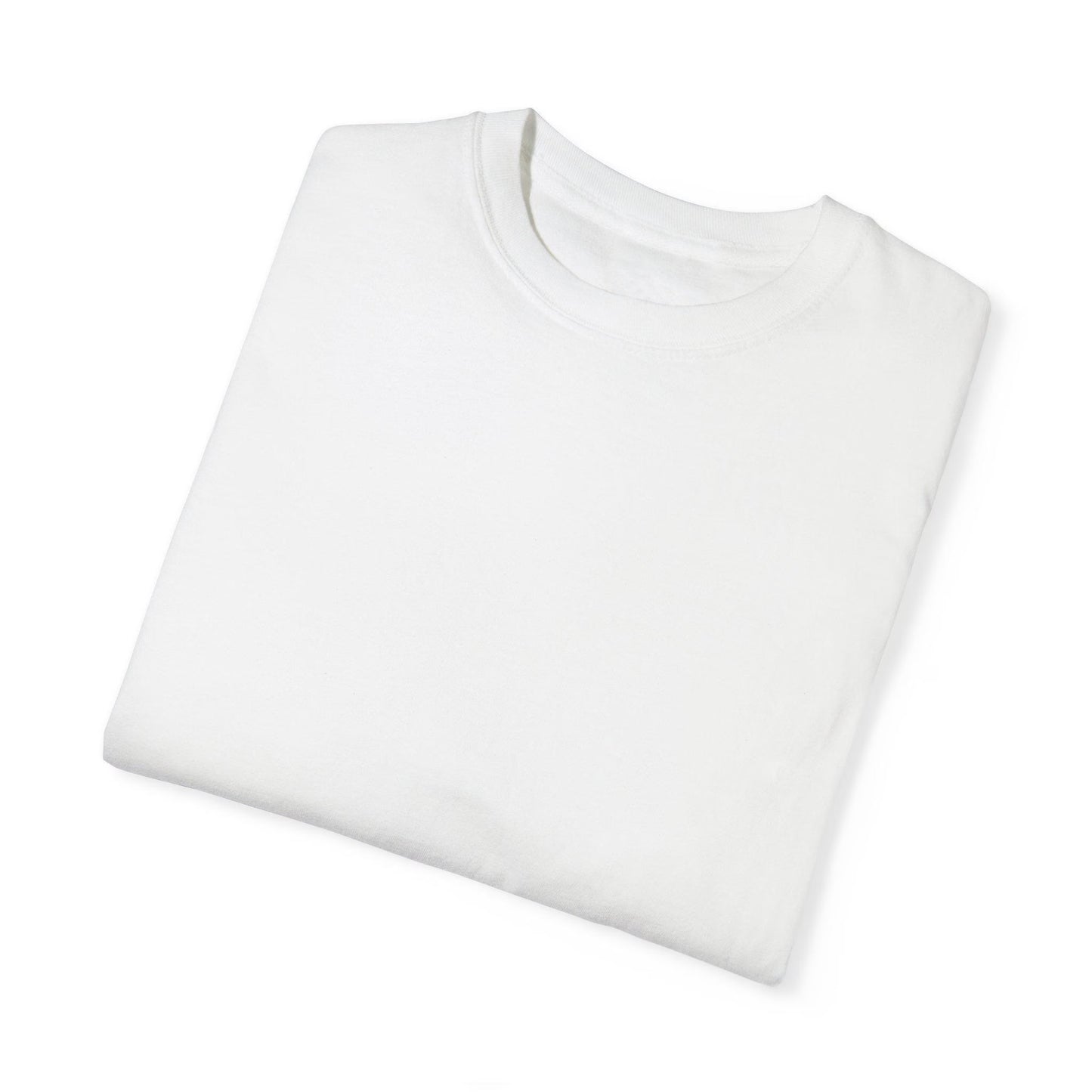 close-up of custom photo print on 100% cotton unisex t-shirt