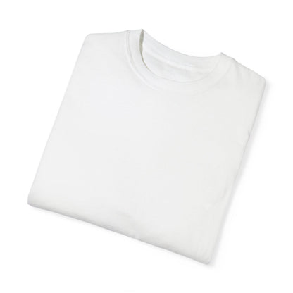 close-up of custom photo print on 100% cotton unisex t-shirt
