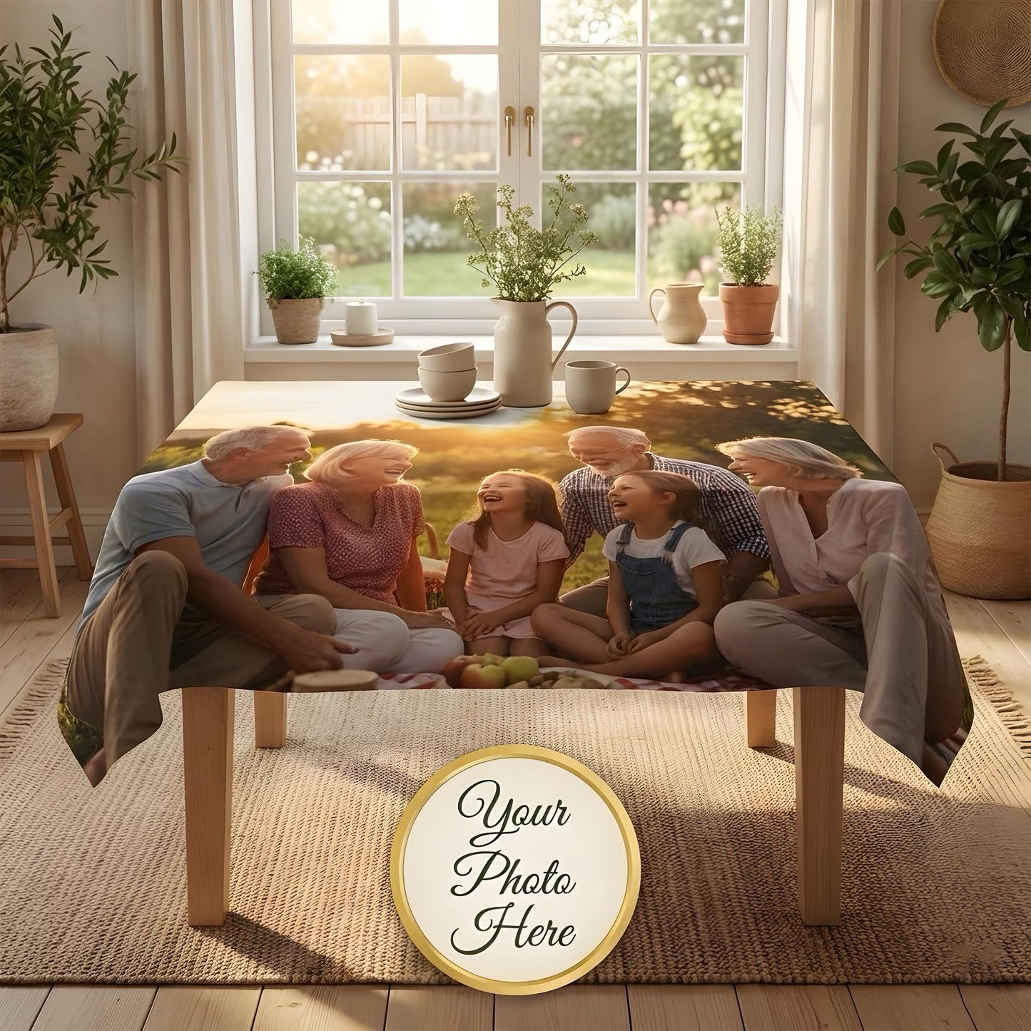 Custom Photo Tablecloth 55x55