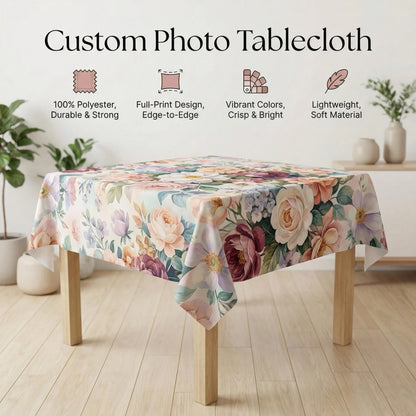 Custom Photo Tablecloth 55x55