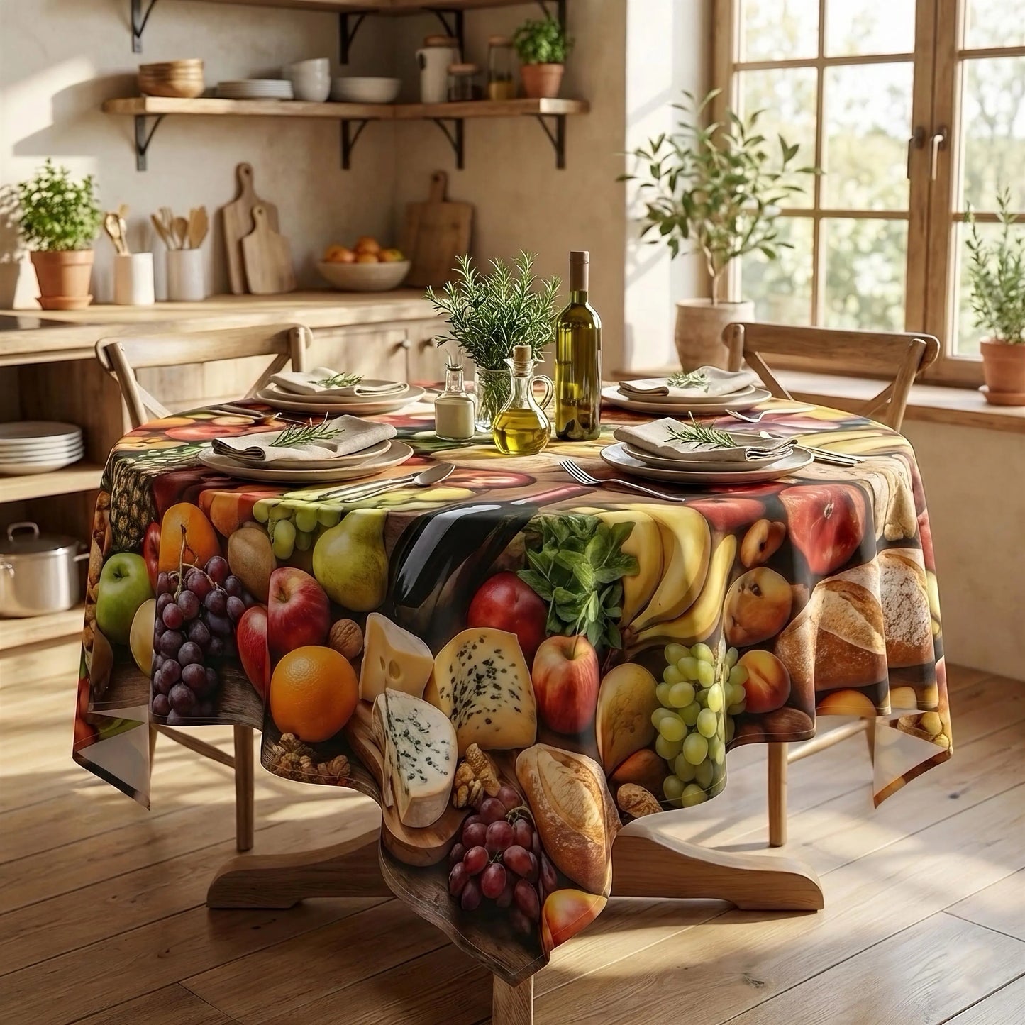 Custom Photo Tablecloth 55x55