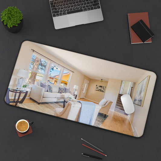 Modern Living Room Interior Desk Mat - Real Estate Decor - Sky High Gallery
