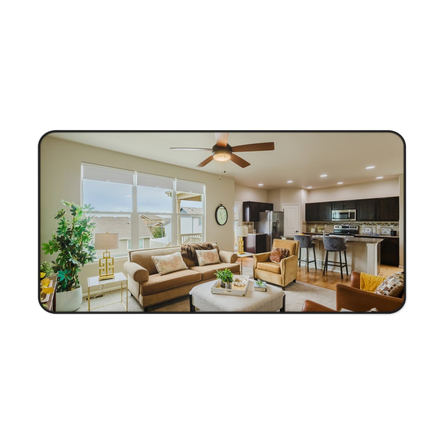 Luxury Real Estate Agent Desk Mat | Modern Interior Design Office Pad