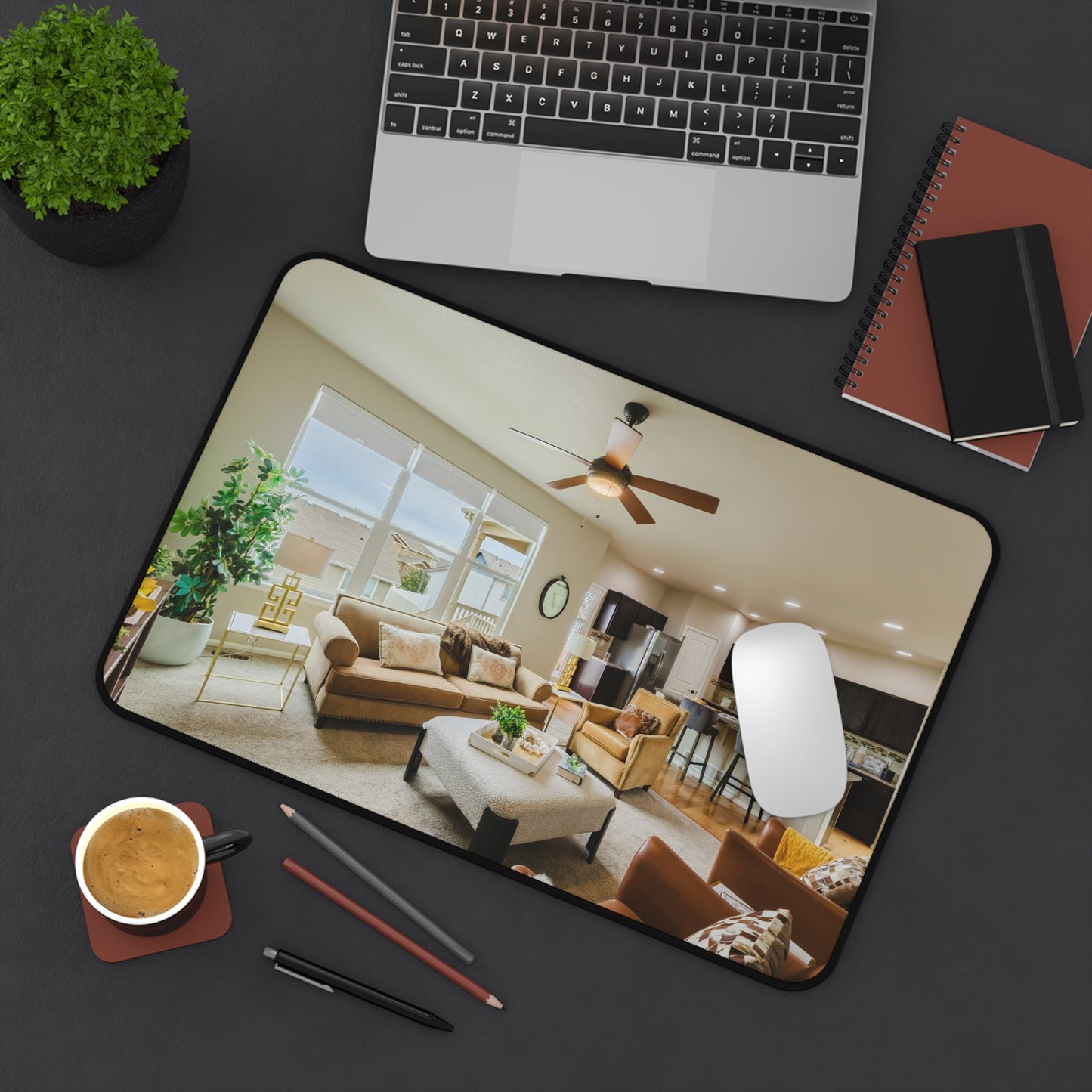 Luxury Real Estate Agent Desk Mat | Modern Interior Design Office Pad
