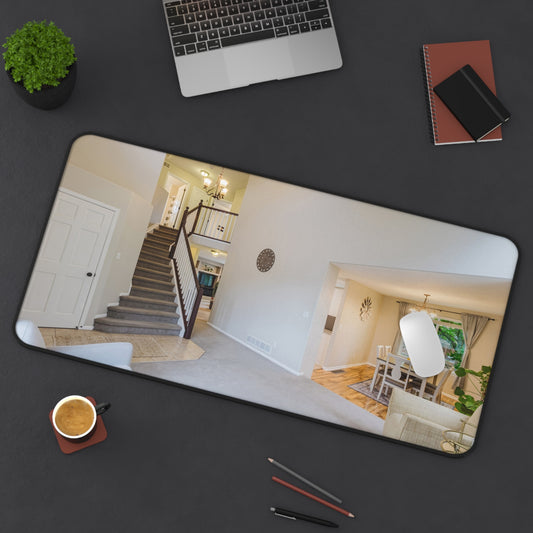 Luxury Suburban Home Foyer Interior Desk Mat | Real Estate Office Decor - Sky High Gallery